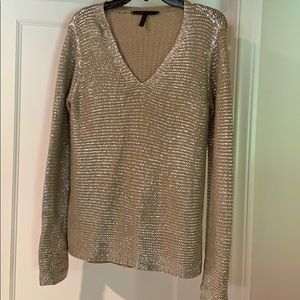 BCBG silver sweater